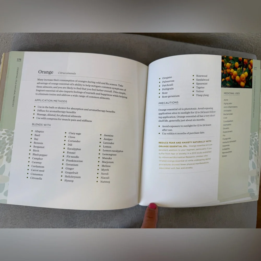 Essential Oils Natural Remedies A-to-Z Book - Picture 11 of 16